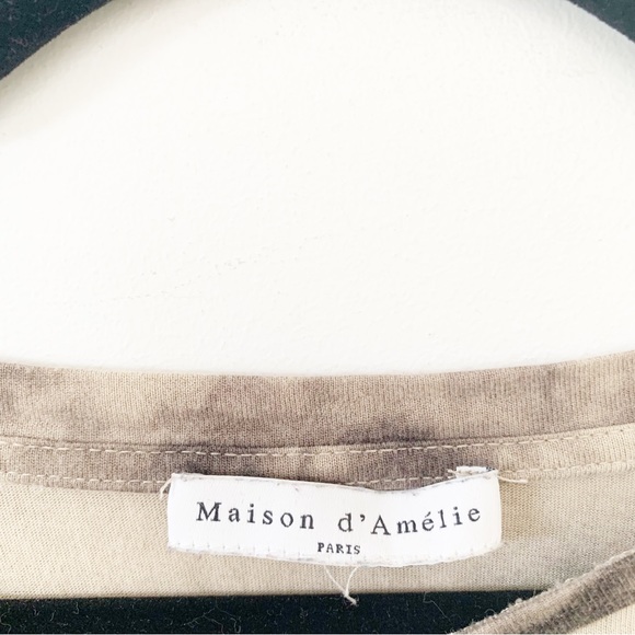 Mission DโAmelie Brown Patterned Classic Cap Sleeve T-shirt - Picture 4 of 6